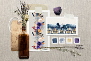Watercolor Gothic Halloween, a Decorative Illustration by Elena Dorosh (Thumbnail 8 of 12)