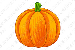 Pumpkin Vegetable Cartoon Food