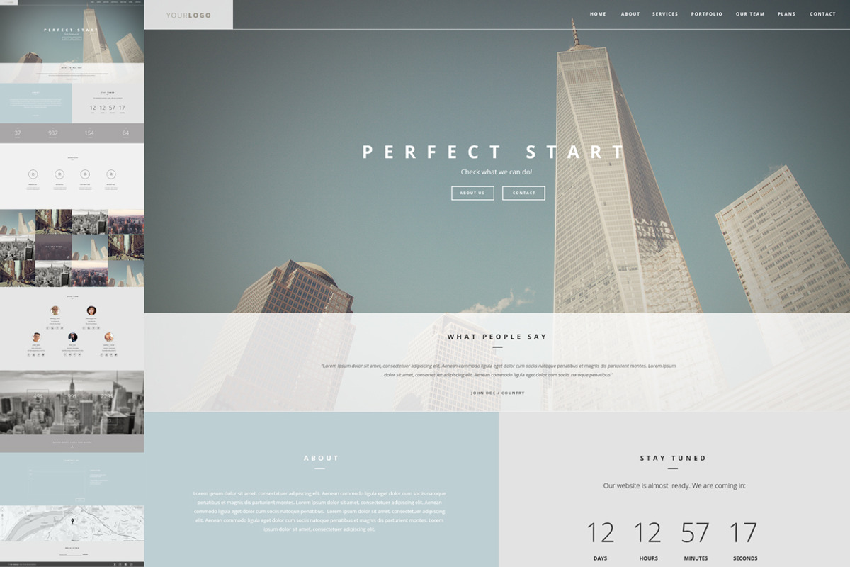 American Dream One Page Template, a Landing Page Template by CapitalTemplate (Photo 2 of 5)