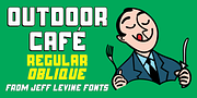 Outdoor Cafe JNL, a Sans Serif Font by Jeff Levine Fonts (Thumbnail 1 of 5)