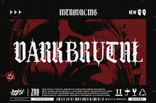 Dark Brutal Typeface