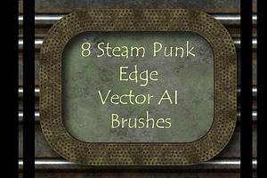 8 Steam Punk Illustrator Brushes