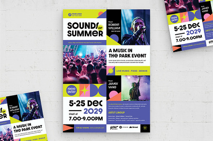 Music Festival Flyer Template, a Flyer Template by BrandPacks
