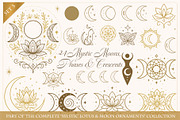 Mystic Moon Symbols & Ornaments Set, an Object Graphic by Christine Krahl (Thumbnail 1 of 5)