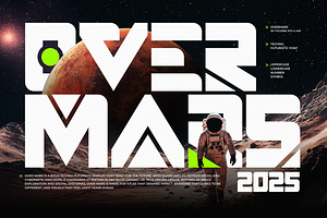 Overmars – Futuristic Techno Font, a Font by figuree studio