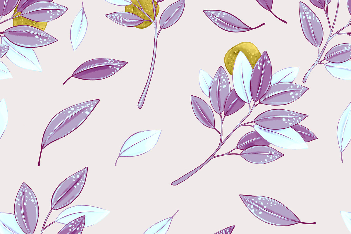 Tangerine Pastel Seamless Patterns, a Pattern Graphic by Marta & Livonka (Photo 17 of 17)