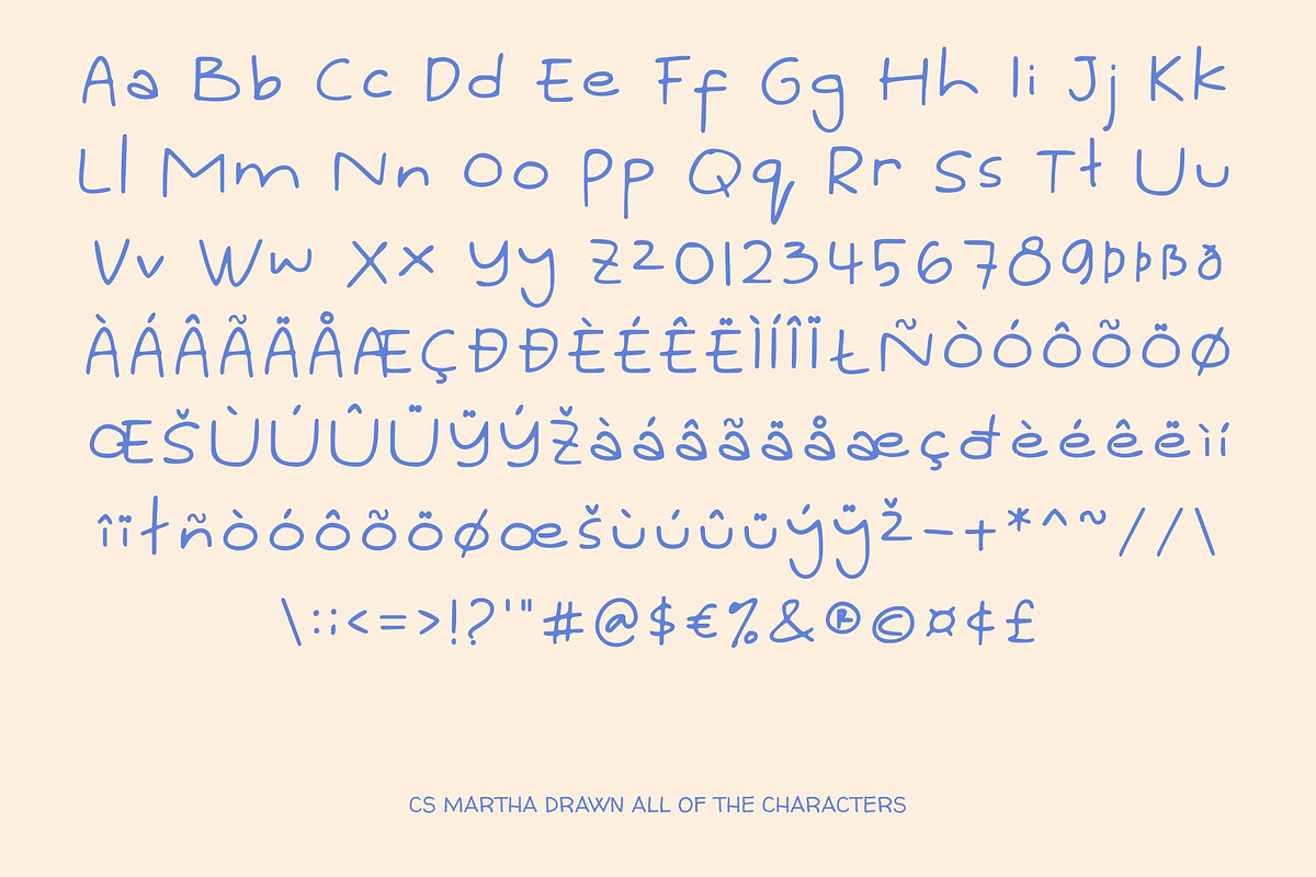 CS Martha Drawn, a Handwritten Font by Craft Supply Co. (Photo 8 of 8)