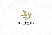 Bird Map Logo, a Branding & Logo Template by Maxim apperian (Thumbnail 1 of 3)