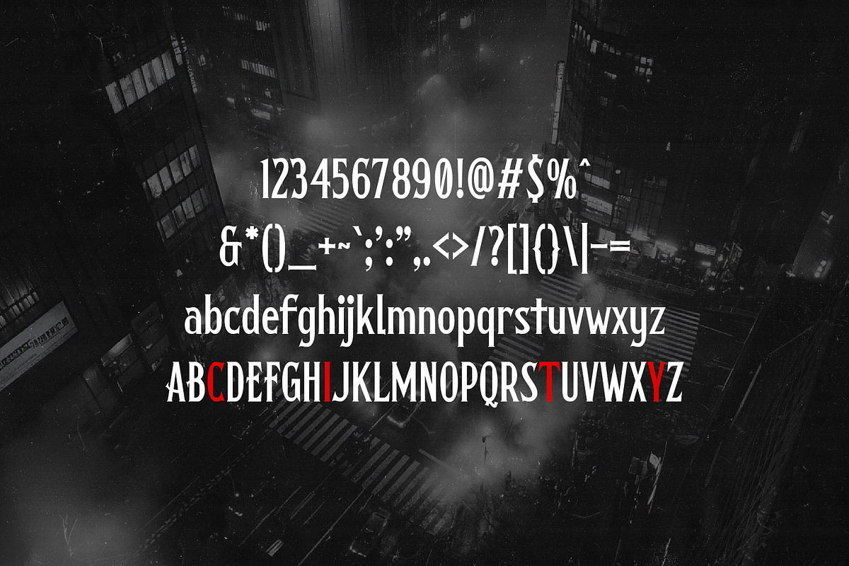 Shadow Noir Typeface, a Serif Font by HipFonts (Photo 7 of 8)
