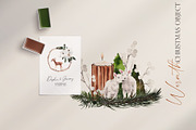Watercolor clipart -Warmth Christmas, an Illustration by Beigetime (Thumbnail 2 of 9)