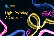 Light Painting Photoshop Brushes, a Brush Add-On by Andrew Skoch Design (Thumbnail 10 of 11)