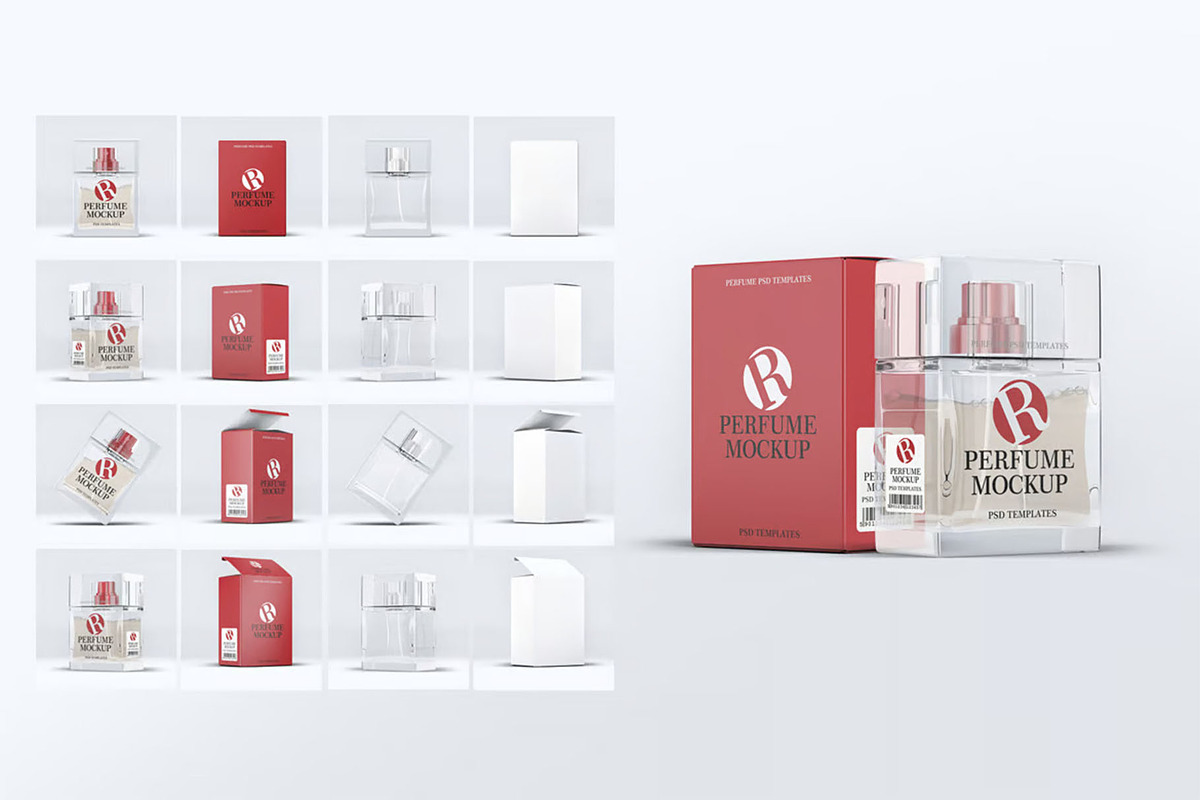 Perfume Mock-Up, a Product Mockup by DesignRushMarket (Photo 1 of 8)
