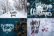 Winter Collection-Lettering+Clipart, a Decorative Illustration by Astarte_design (Thumbnail 5 of 12)