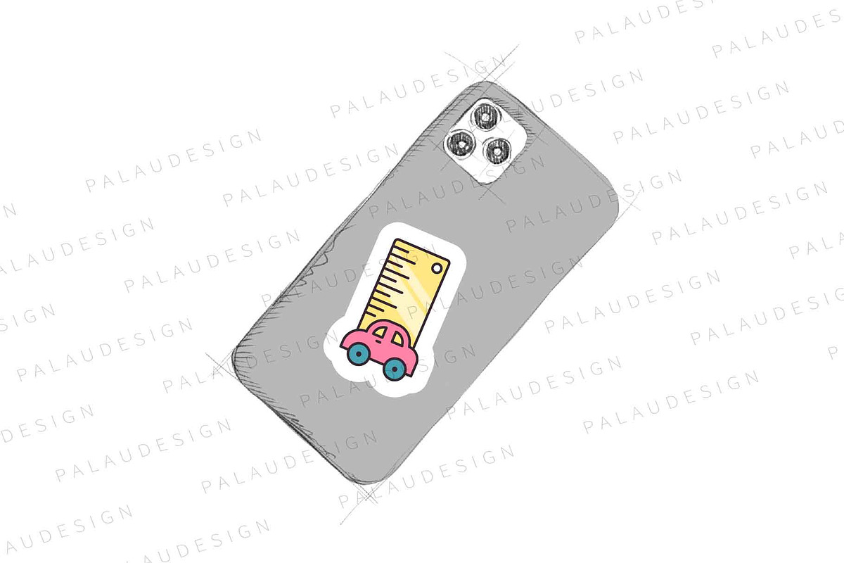 Cute Kawaii Rulers School, an Education Illustration by Palau (Photo 3 of 12)