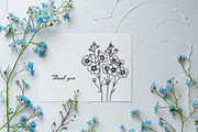 Forget-me-not SVG clipart, an Object Graphic by Dervik Art Store (Thumbnail 5 of 8)