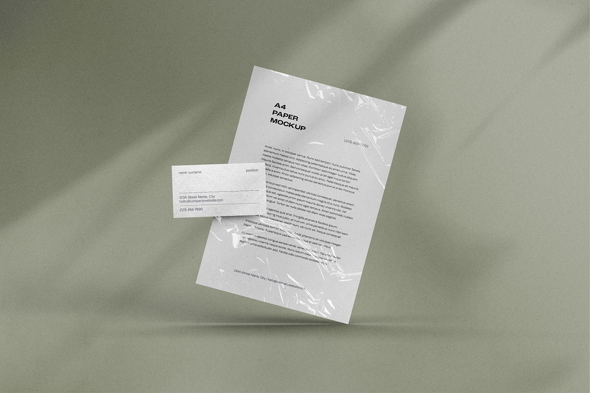 A4 Paper / Stationery Mockups, an Advertising Mockup by dpi (Photo 8 of 12)
