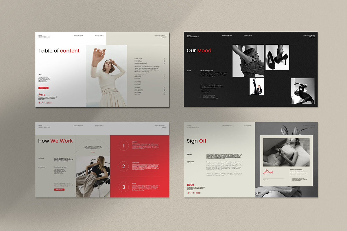 Reve Brand Proposal Template, a Presentation Template by Studio Temply (Photo 6 of 11)