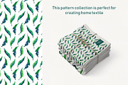Lineart floral leaves patterns, a Texture Illustration by Dina Guiter (Thumbnail 14 of 20)