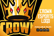 Crown Esports Logo Templates, a Branding & Logo Template by kidzdsgn (Thumbnail 1 of 3)