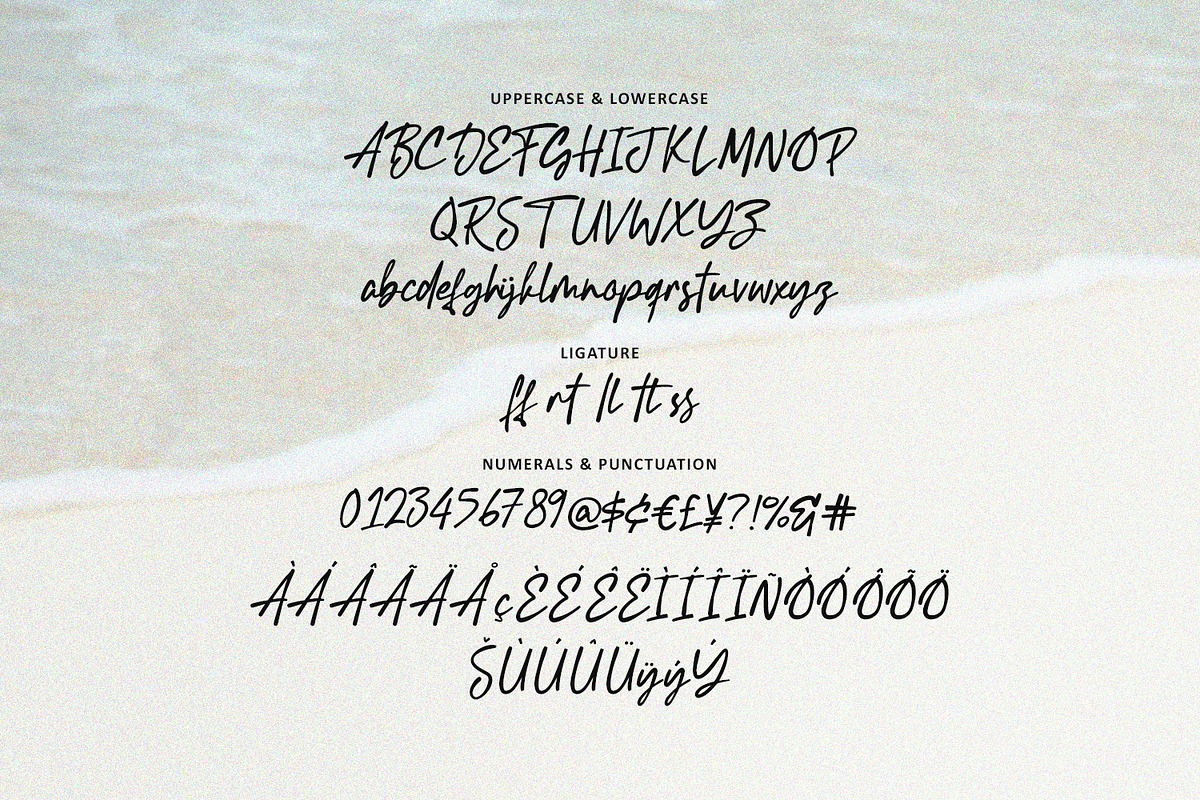 Gesourty Douthes Signature Casual, a Script Font by Maulana Creative (Photo 3 of 7)