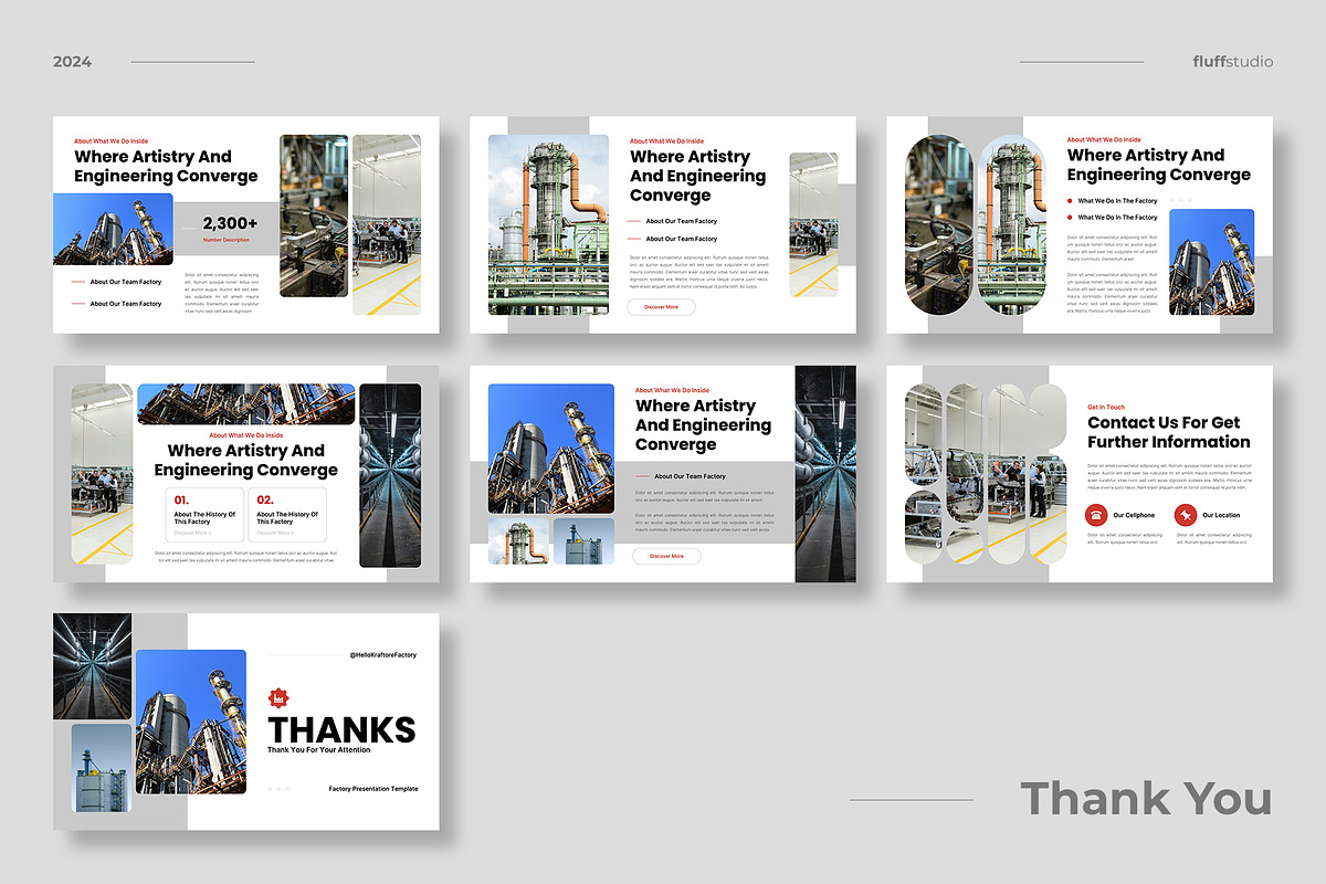 Factory & Industry Google Slides, a Presentation Template by fluffstudio (Photo 4 of 4)