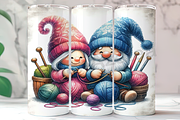 Knitting Gnomes, Knitting Tumbler, an Arts & Entertainment Photo by LamanAzalea (Thumbnail 1 of 2)