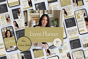 EVENT PLANNER INSTAGRAM POSTS, a Social Media Template by Daring Digies (Thumbnail 1 of 10)