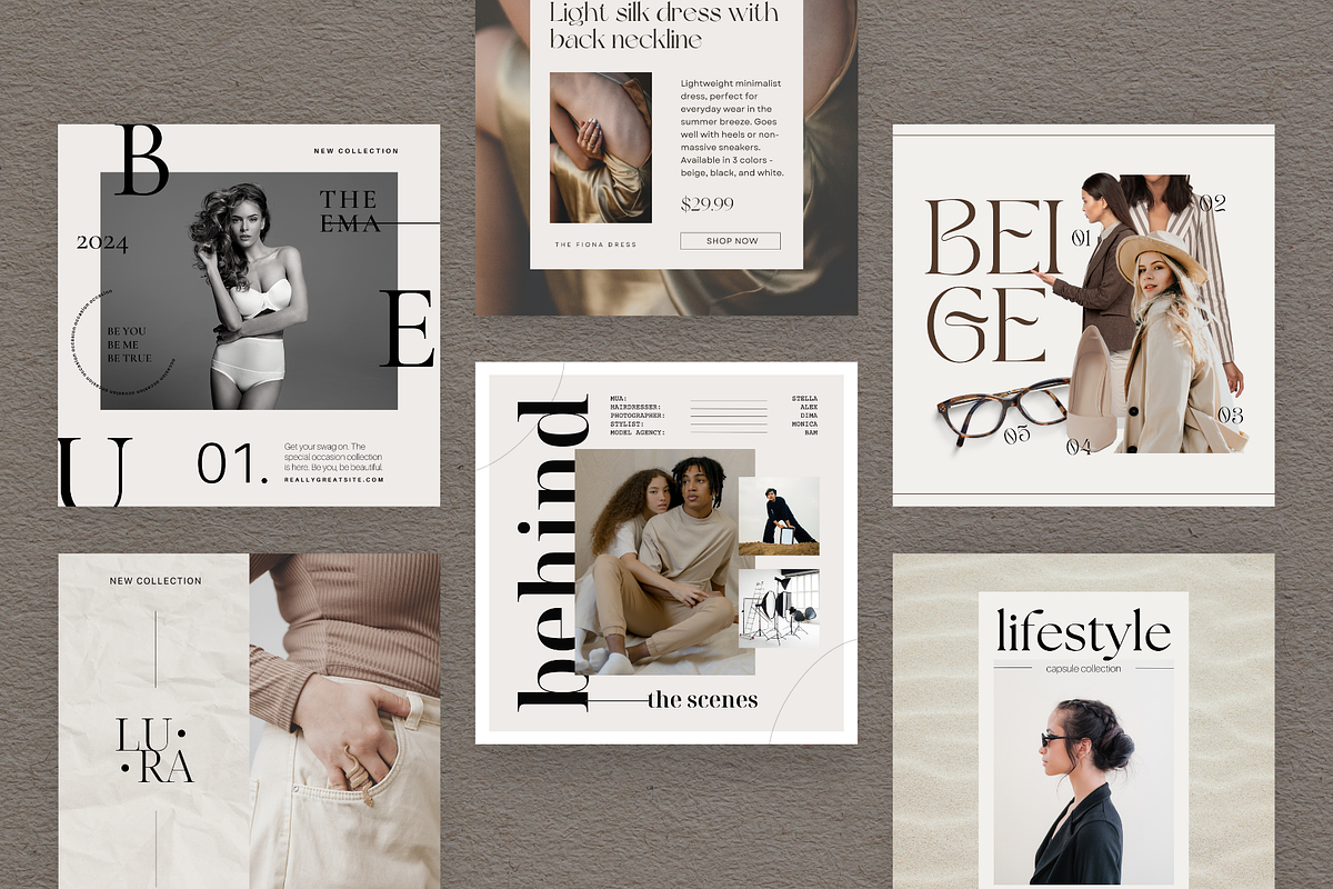 CANVA | Glamour Social Media Pack, a Social Media Template by 9inchideas (Photo 4 of 10)