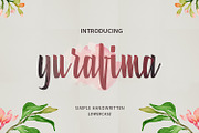 Yurafima font, a Script Font by bolpent (Thumbnail 1 of 4)
