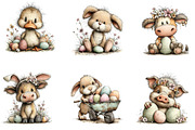 Easter Farm Animals Clipart, an Illustration by Dream Creation (Thumbnail 5 of 6)