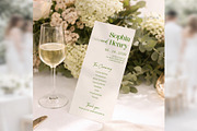 Minimal Wedding Program Canva bd006, a Card Template by TyphoonStudio (Thumbnail 5 of 10)