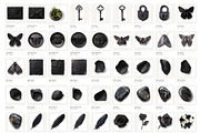 Black Stone Realistic PNG Objects, an Object Graphic by Iconogenic (Thumbnail 3 of 7)