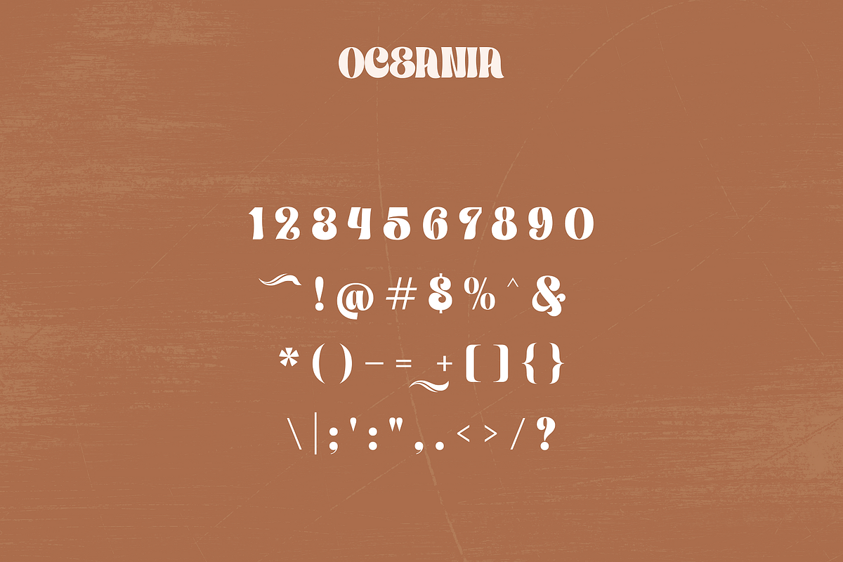 Oceania - Mesmerizing Typeface, a Font by HipFonts (Photo 3 of 10)