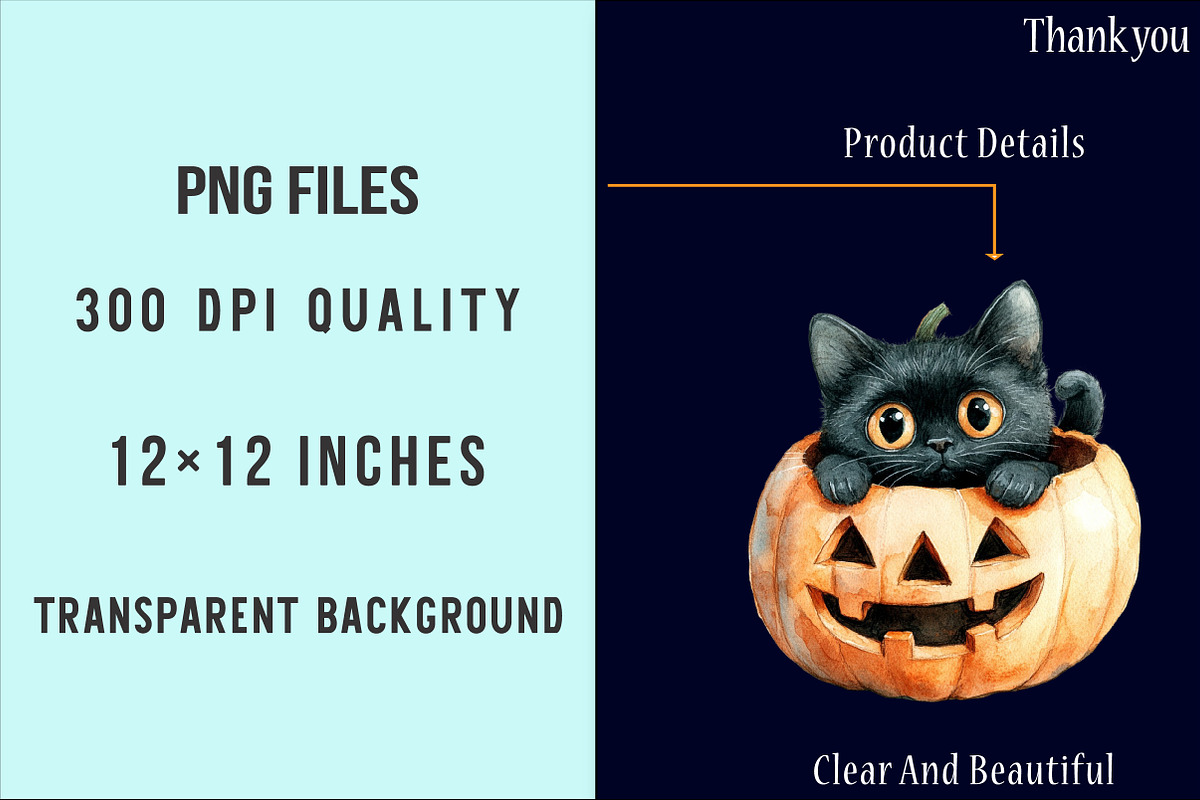 Dreamy Cute Halloween Clipart, an Illustration by SinaCreation (Photo 4 of 5)