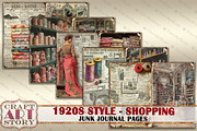 Fashion 1920s style sewing shopping, a Person Illustration by CraftArtStory (Thumbnail 4 of 6)