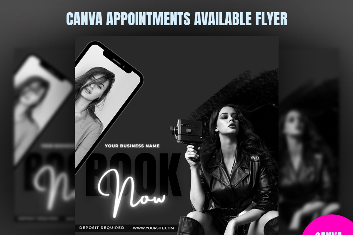 Canva Book Now Instagram Post, a Social Media Template by Madhabi Studio (Photo 4 of 5)