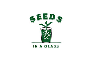 Seed In A Glass Logo, a Branding & Logo Template by Atlantis X Nurman Arbai