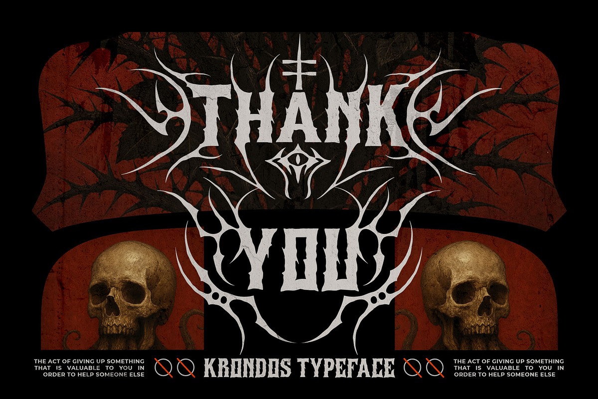Krondos Typeface, a Blackletter Font by alit design (Photo 17 of 17)