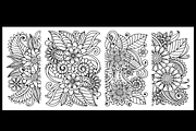 113 Flowers Zentangle Coloring Pages, a Decorative Illustration by Coco Bloom (Thumbnail 3 of 3)