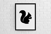 Squirrel Silhouette SVG, an Animal Illustration by newminddesign (Thumbnail 2 of 3)