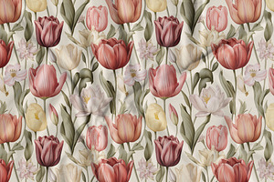 Floral Seamless Patterns Cliparts