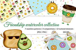 Cute Food Friends Clipart