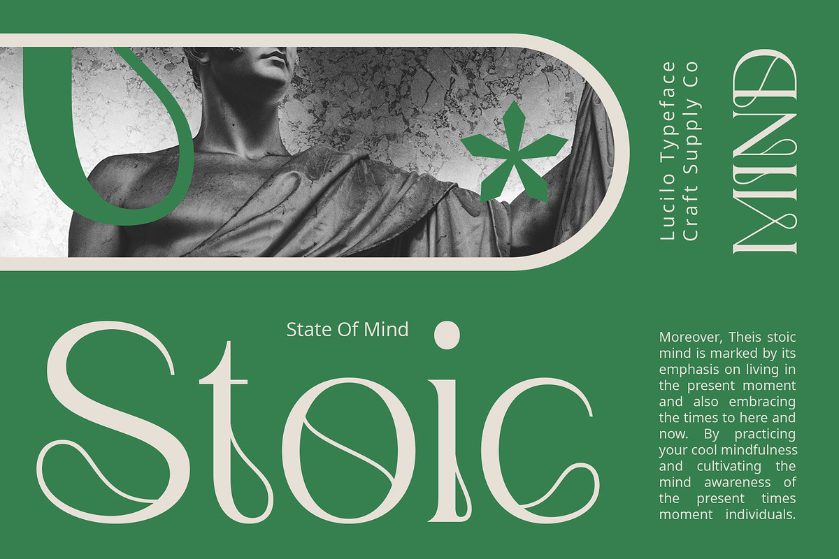 Lucilo – Art Noveau Font, a Serif Font by Craft Supply Co. (Photo 3 of 8)