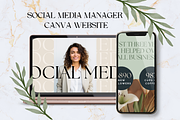 SOCIAL MEDIA MANAGER WEBSITE CANVA, a Social Media Template by Daring Digies (Thumbnail 2 of 5)