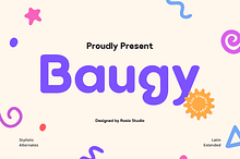 Baugy Fun Display Logo Font