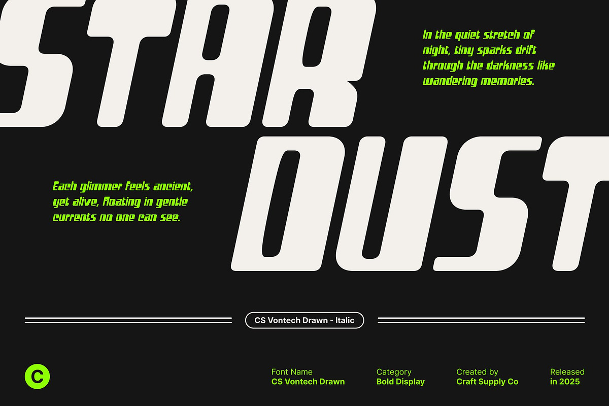 CS Vontech Drawn, a Sans Serif Font by Craft Supply Co. (Photo 7 of 8)