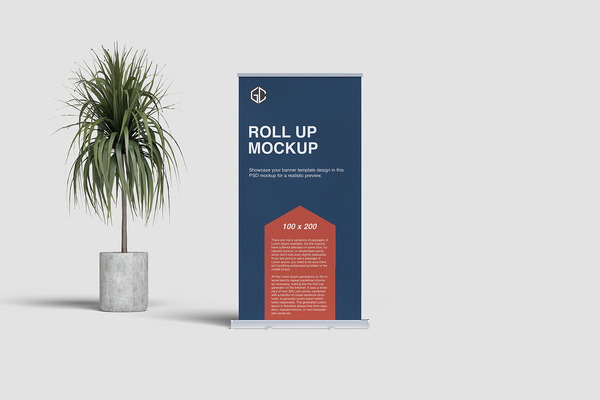 Roll Up Banner Mockups, an Advertising Mockup by graphiccrew (Photo 4 of 10)