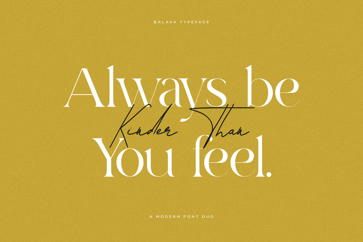 Balava | Modern Duo Font, a Serif Font by Pentagonistudio (Photo 6 of 12)