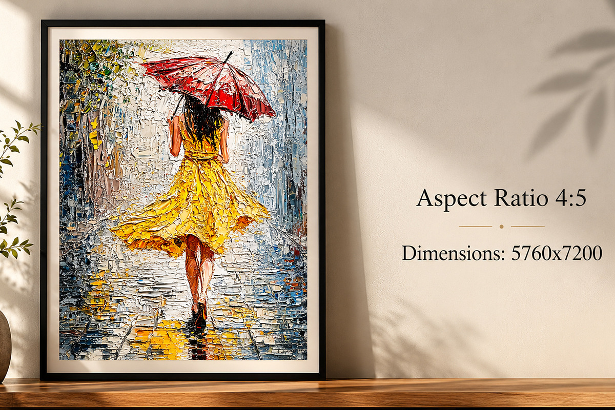 Rainy Elegance Textured Oil Painting, an Abstract Photo by Hamza067 (Photo 2 of 3)