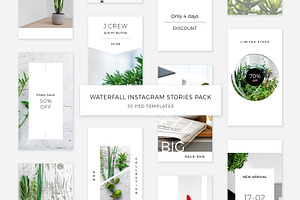 Waterfall Instagram Stories Pack